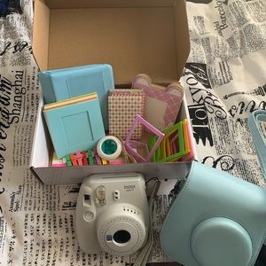 Instax mini 9 with decorating supplies